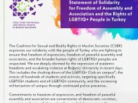 Türkiye’de Toplanma ve Örgütlenme Özgürlüğü ile LGBTİQ+ Hakları için CSBR Dayanışma Metni